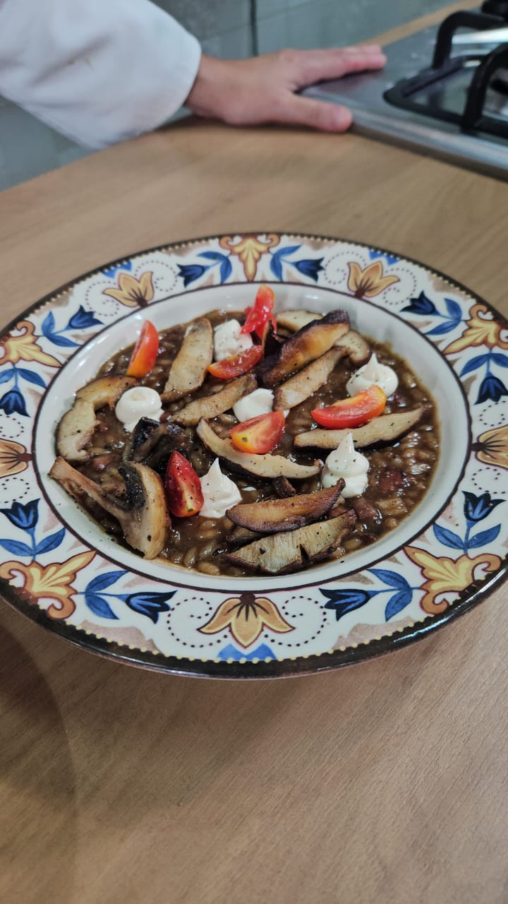 Cogumelos com Carne & Chimichurri